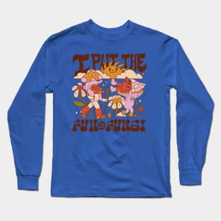 Cottagecore I Put The Fun In Fungi Long Sleeve T-Shirt